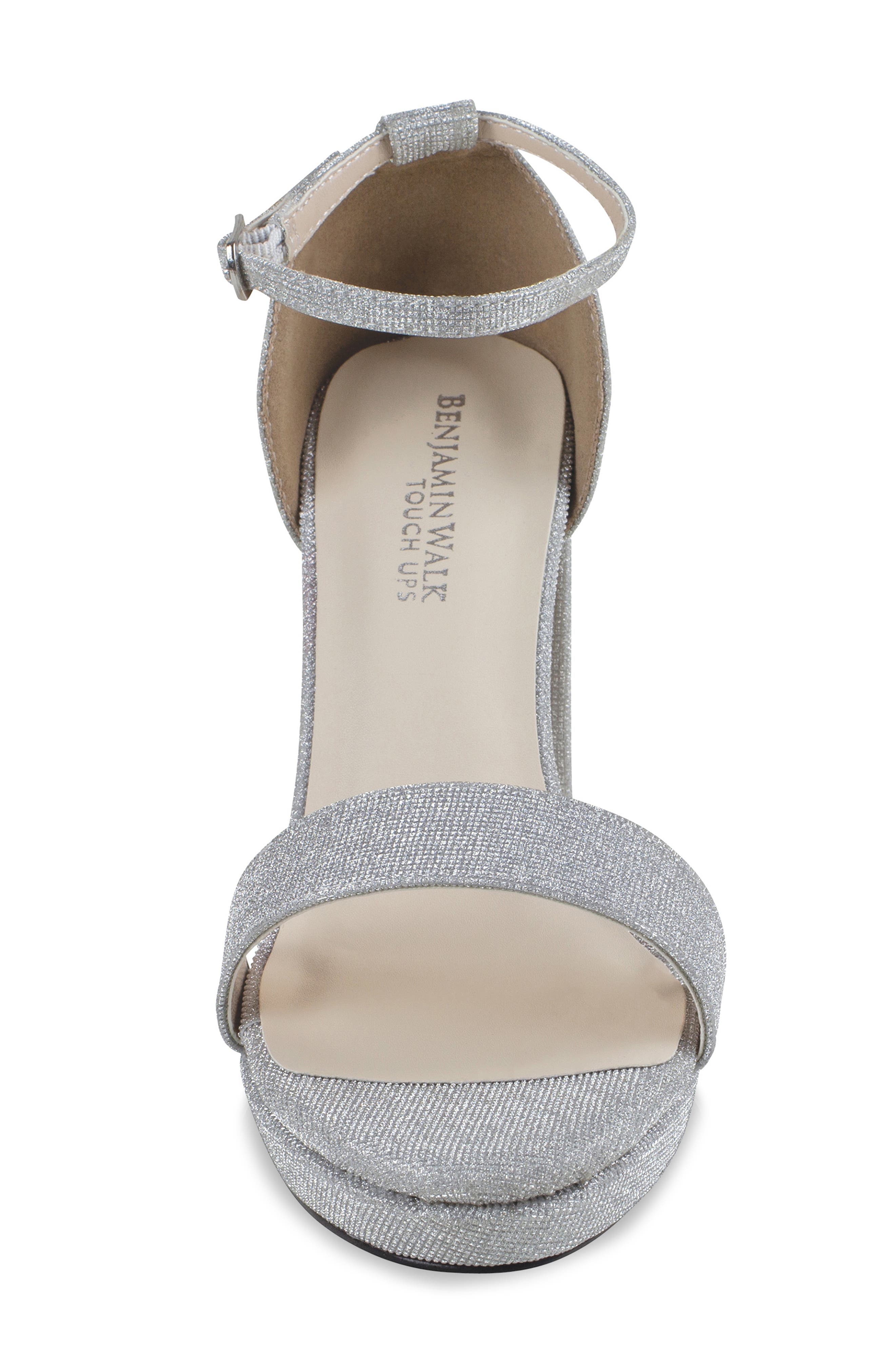 Touch Ups Mia Ankle Strap Sandal, Alternate, color, Silver