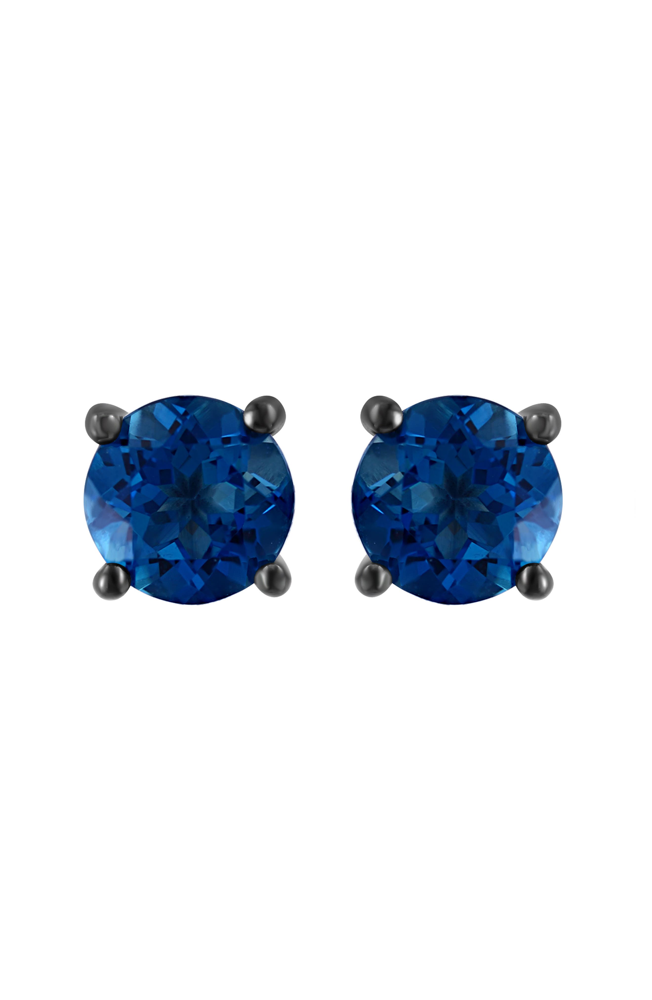 EFFY Sterling Silver London Blue Topaz Stud Earrings