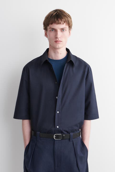 Short-Sleeved Cotton Shirt
