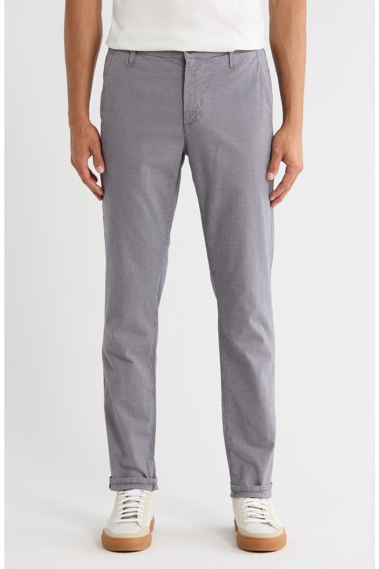 Jamison Grid Print Slim Fit Pants, Main, color, FLORENCE FOG