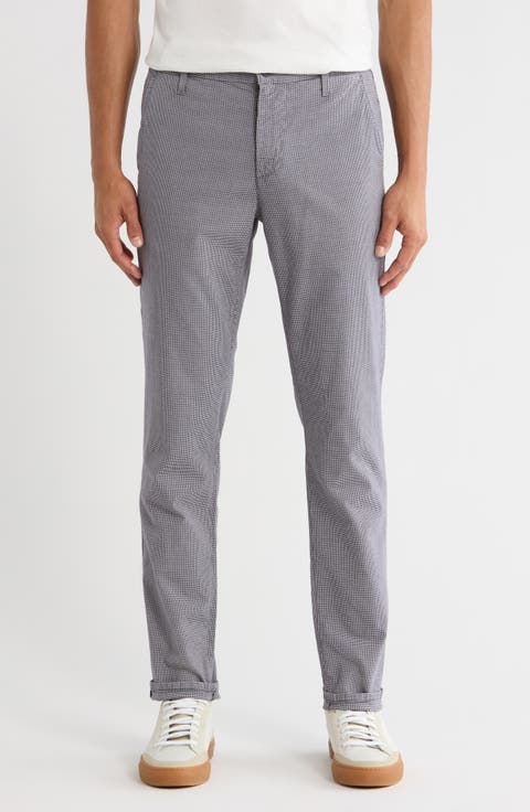 Jamison Grid Print Slim Fit Pants