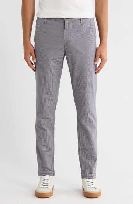 AG Jamison Grid Print Slim Fit Pants
