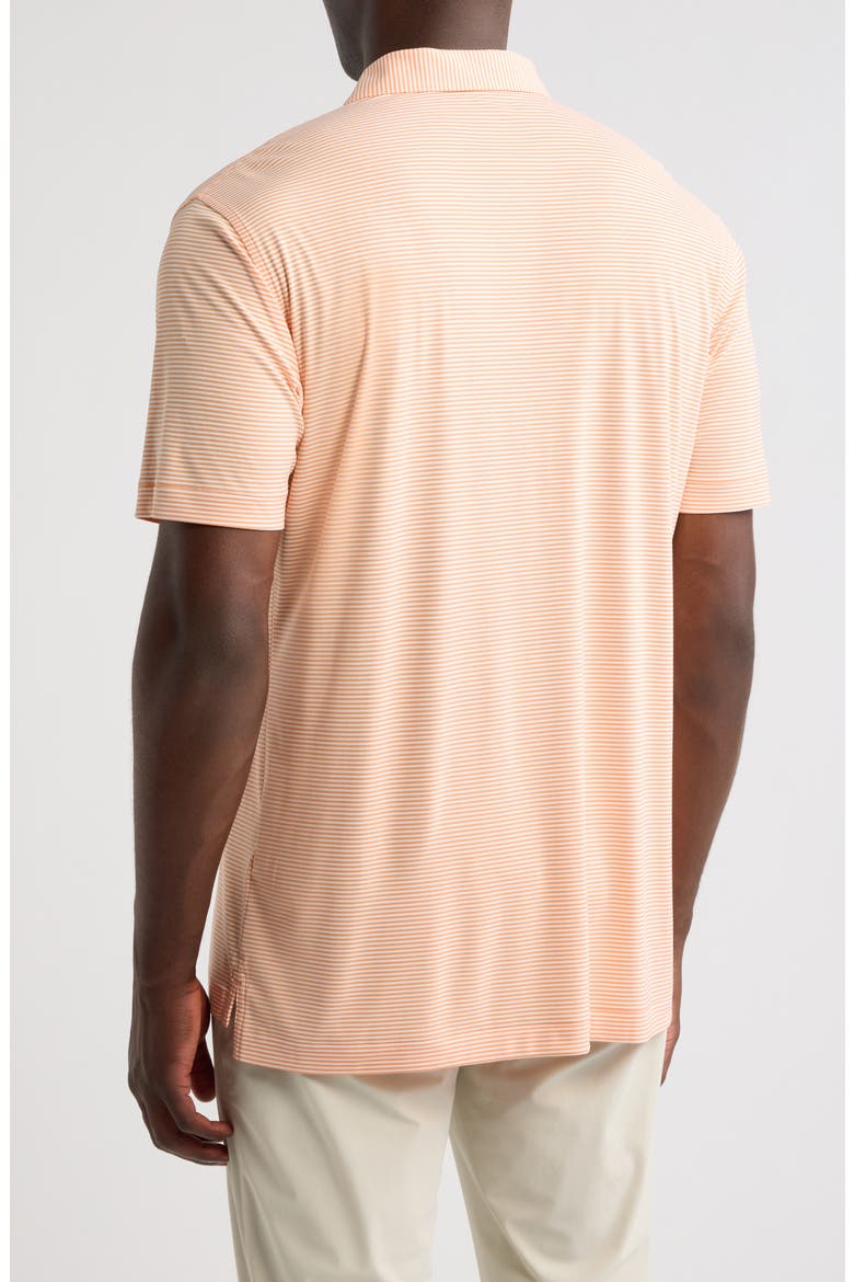 Featherweight Market Stripe Performance Polo, Alternate, color, PAPAYA