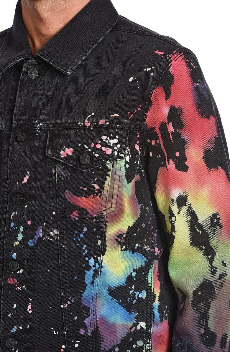 DIESEL<sup>®</sup> NHILL-C-SP Denim Splatter Jacket, Alternate, color,