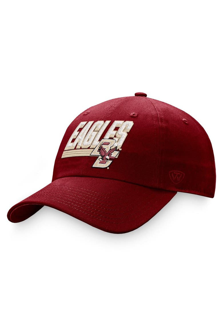 Men's Top of the World Maroon Boston College Eagles Slice Adjustable Hat, Main, color, Maroon
