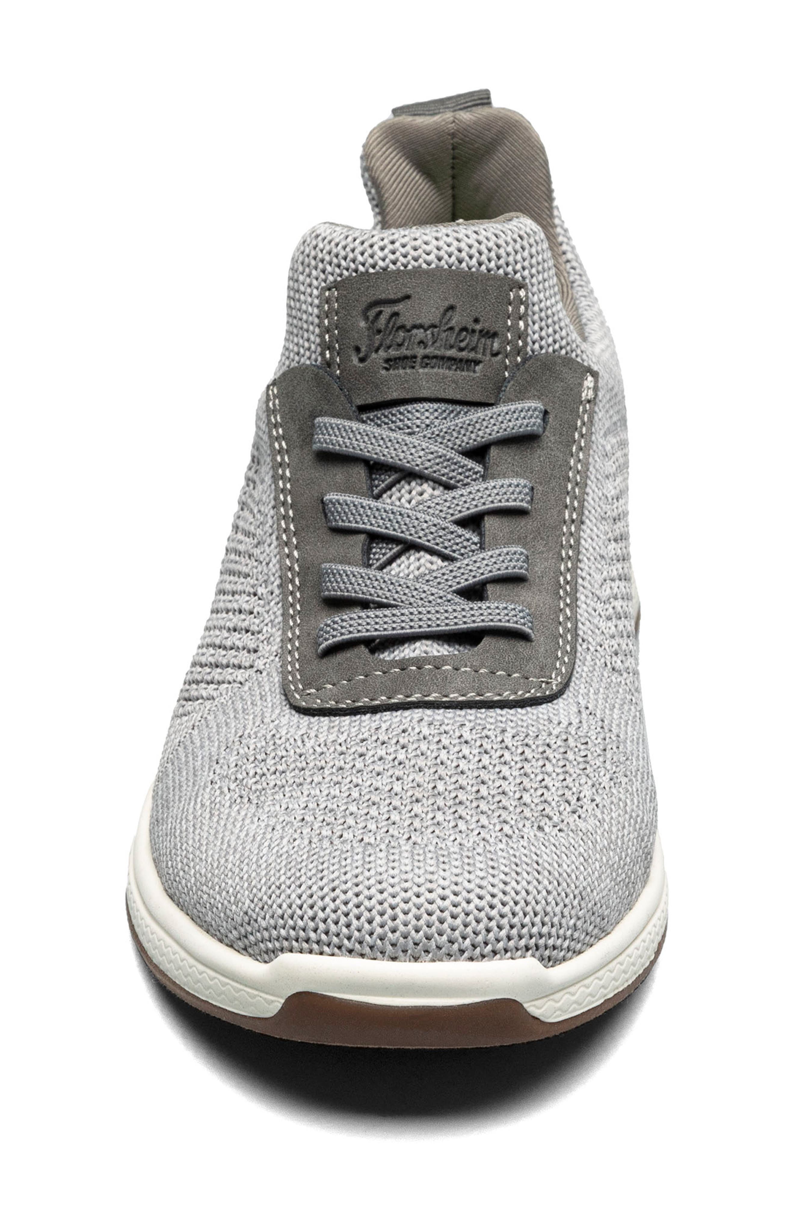 Florsheim Kids' Satellite Knit Slip-On Sneaker, Alternate, color, Gray