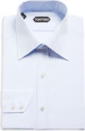 TOM FORD Slim Fit Solid Cotton Poplin Button-Up Shirt