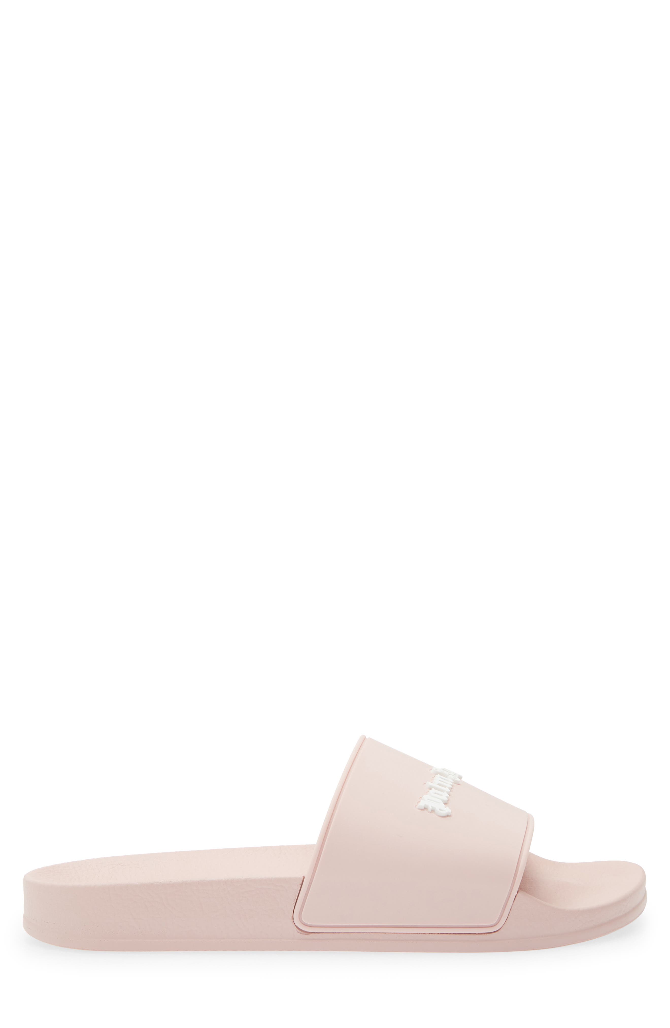 Palm Angels Logo Pool Slide Sandal, Alternate, color, Pink White