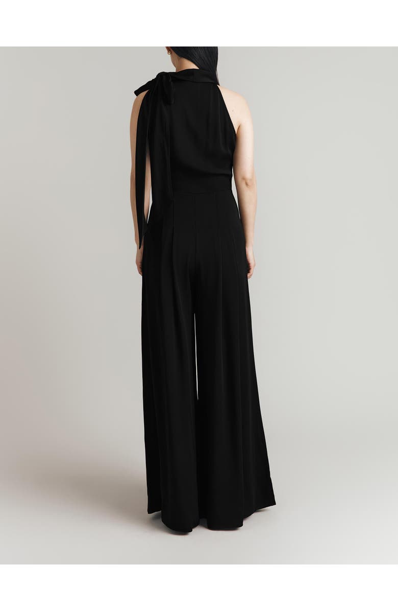 Ghost London Myla Crepe Halter Neck Jumpsuit, Alternate, color, Black