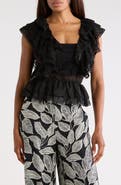 JASON WU Ruffle Lace Peplum Top