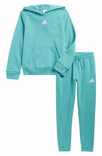 adidas Kids' Logo Print Fleece Hoodie & Joggers Set