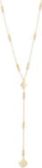 Argento Vivo Sterling Silver Clover Beaded Station Lariat Necklace