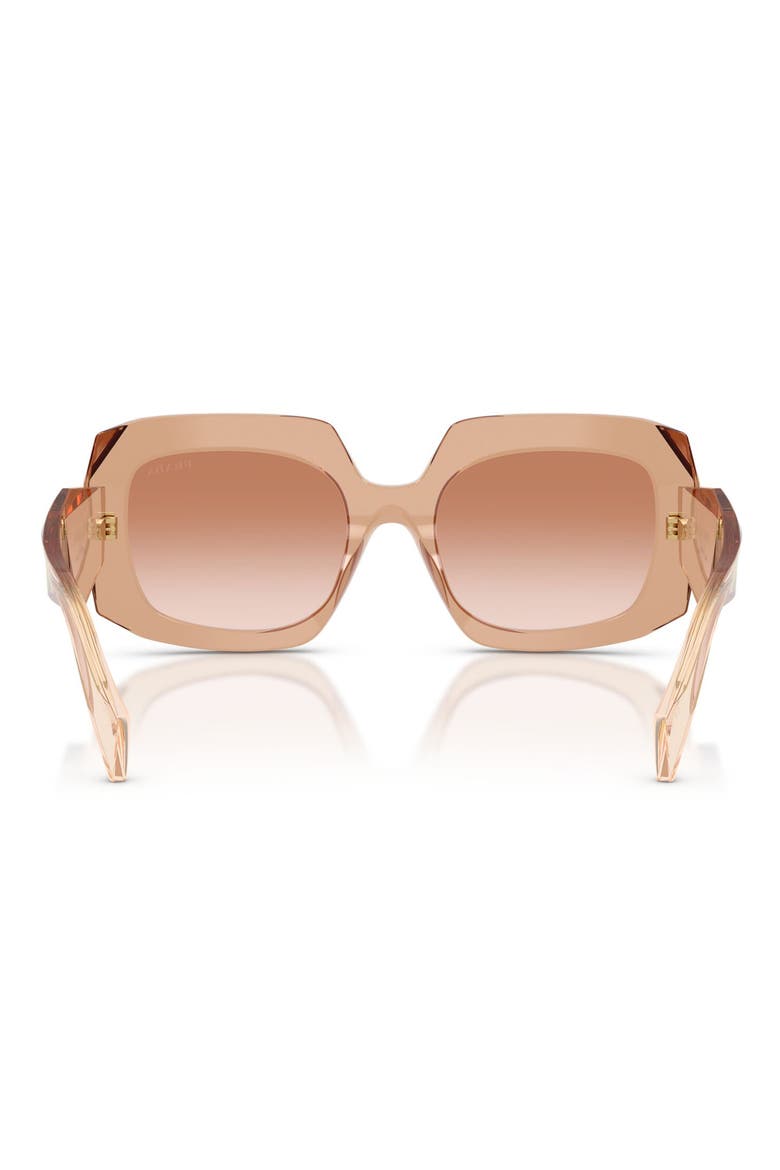 54mm Square Sunglasses, Alternate, color, CHOCOLATE / BROWN GRADIENT