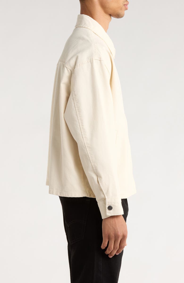PacSun Artifacts in Motion Crop Cotton Jacket, Alternate, color, Cream