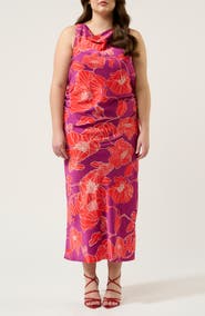 Estelle Ember Sleeveless Cowl Neck Dress