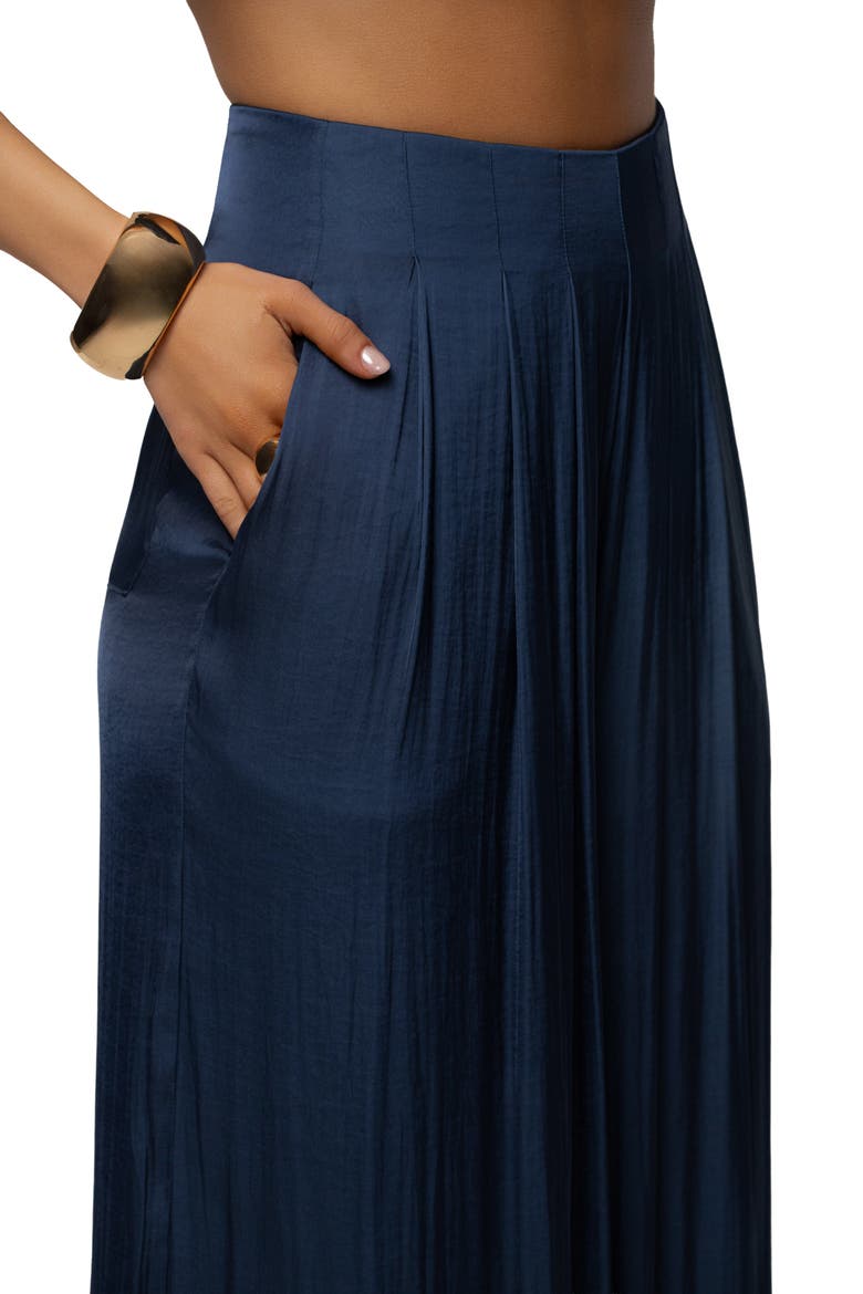 Core Form Pleated Trouser, Alternate, color, Blue