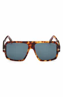TOM FORD Camden 58mm Square Sunglasses