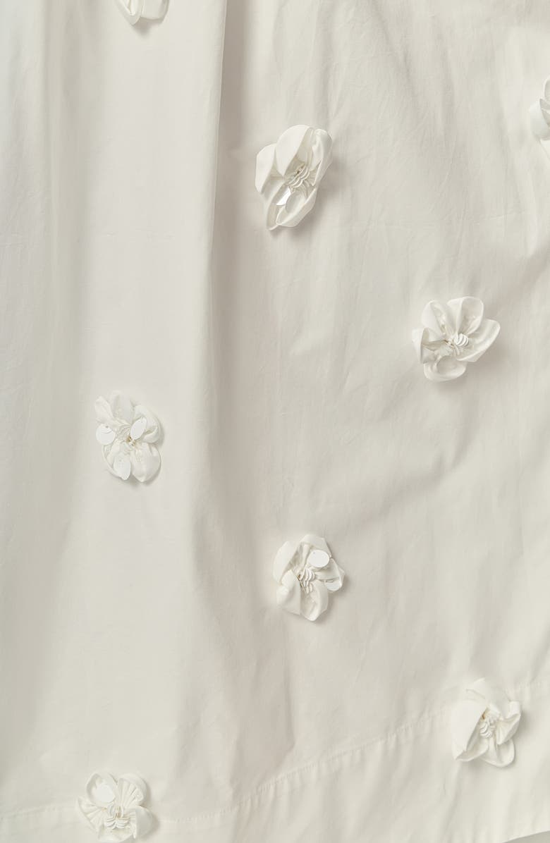 English Factory 3D Flower Maxi Skirt, Alternate, color, White