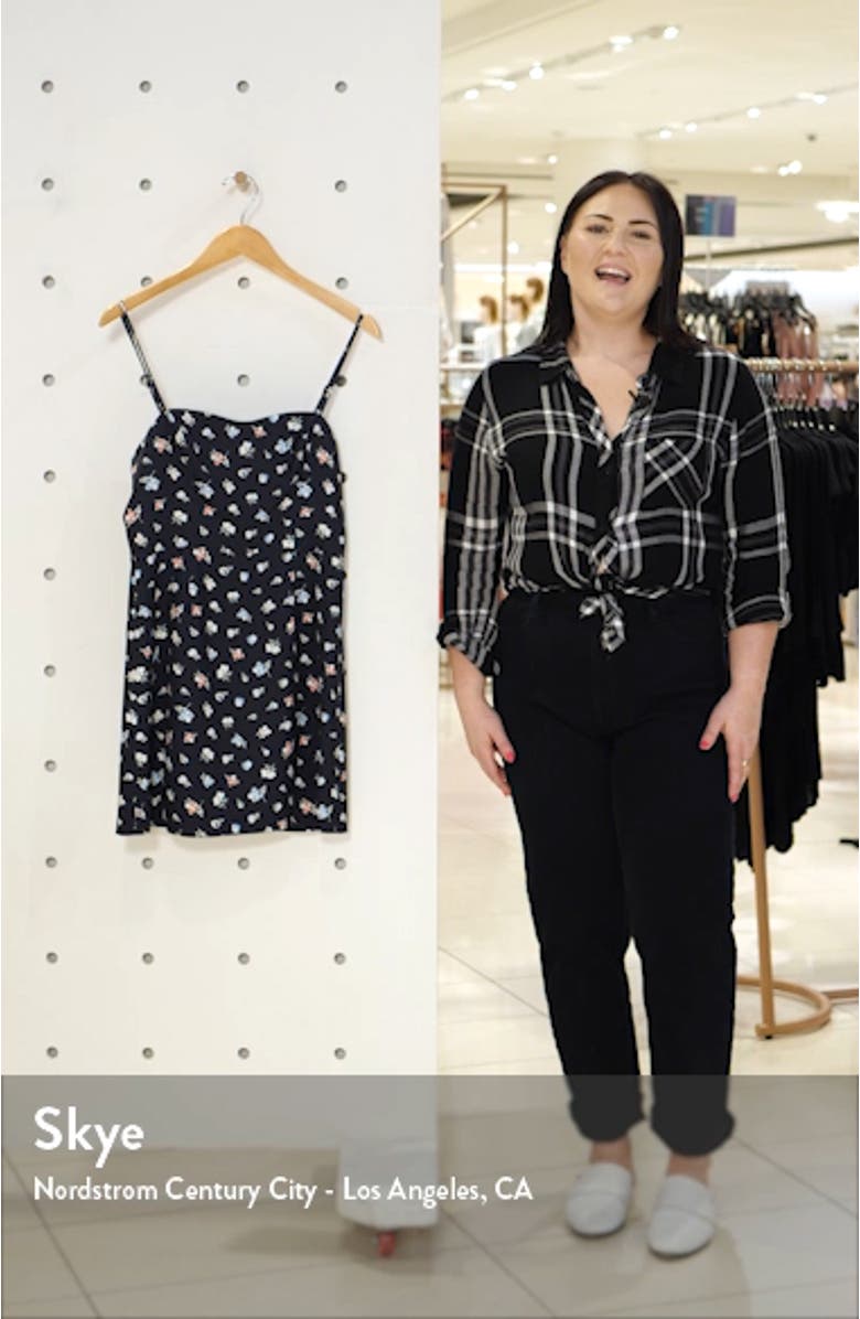 Camass Floral Print Minidress, sales video thumbnail