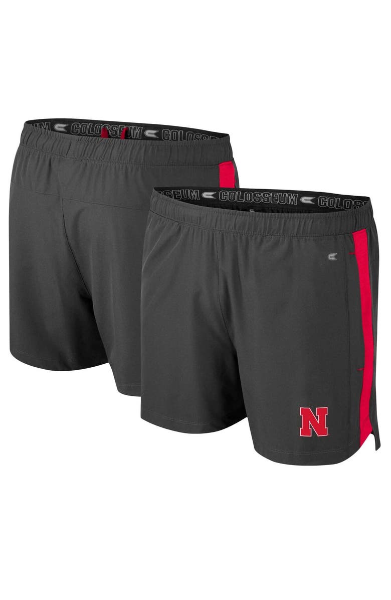 COLOSSEUM Men's Colosseum Charcoal Nebraska Huskers Langmore Shorts, Main, color, 