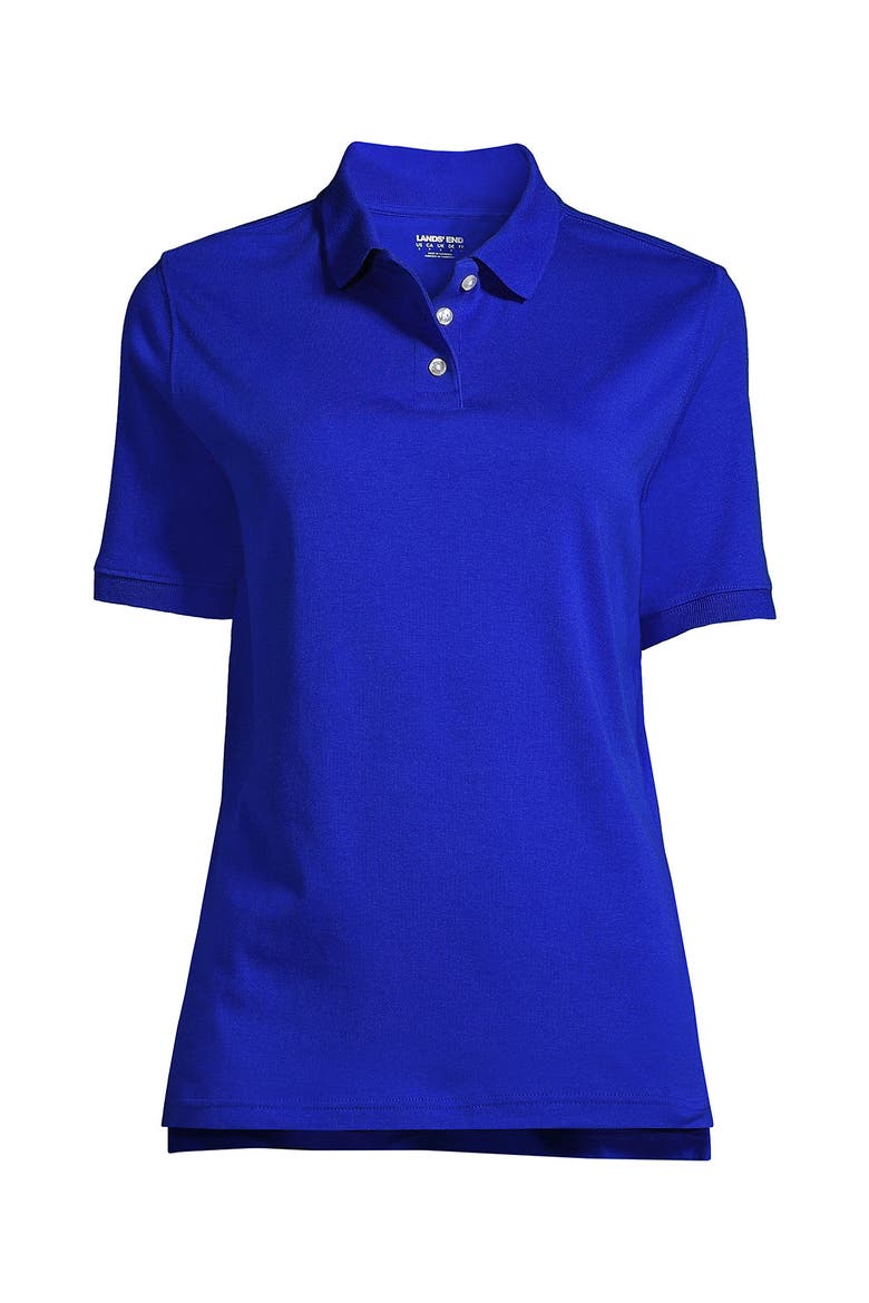 School Uniform  Short Sleeve Interlock Polo Shirt, Alternate, color, Cobalt