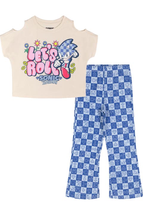 Sonic the Hedgehog 2-Piece T-Shirt and Flare Leggings Set