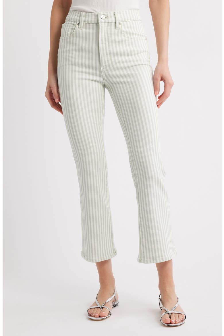 The Reboot High Waist Crop Bootcut Jeans, Main, color, SEAMIST STRIPE