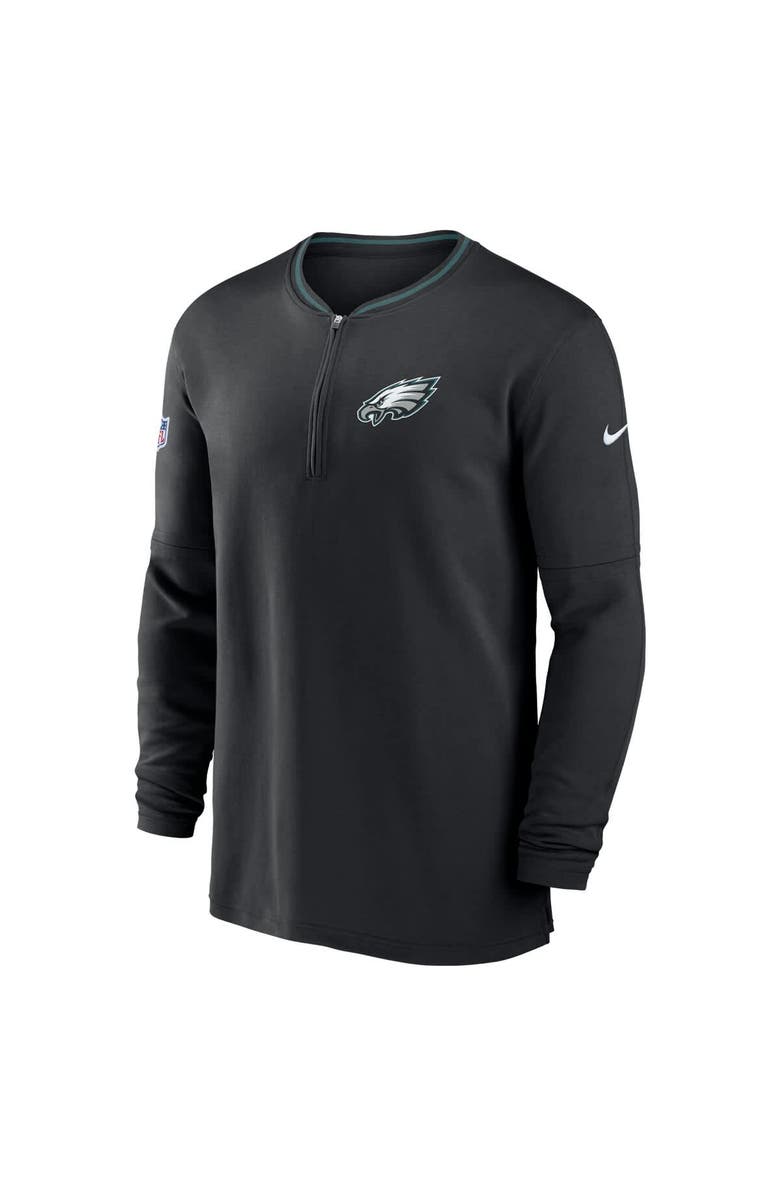 Nike Men's Nike Black Philadelphia Eagles Coach Half-Zip Sweatshirt, Alternate, color,