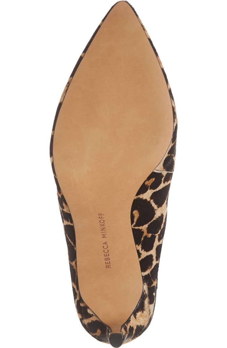 Rebecca Minkoff Gabien Leopard Print Genuine Calf Hair Mule, Alternate, color,