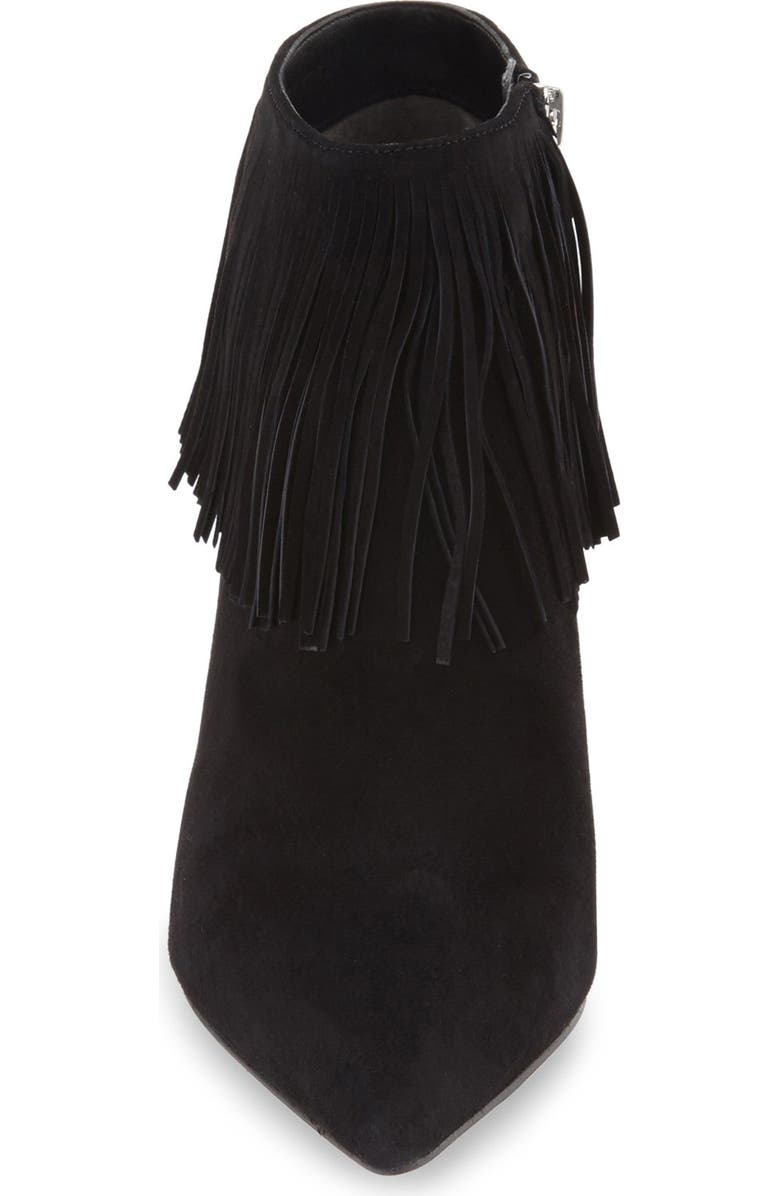 Sam Edelman 'Kandice' Fringed Suede Pointy Toe Bootie, Alternate, color,