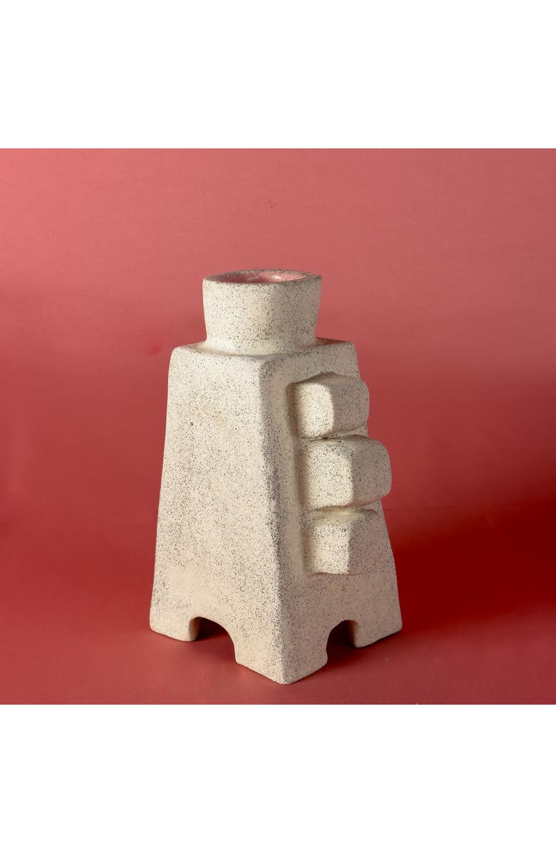 Alma Eyi Vase, Alternate, color, White