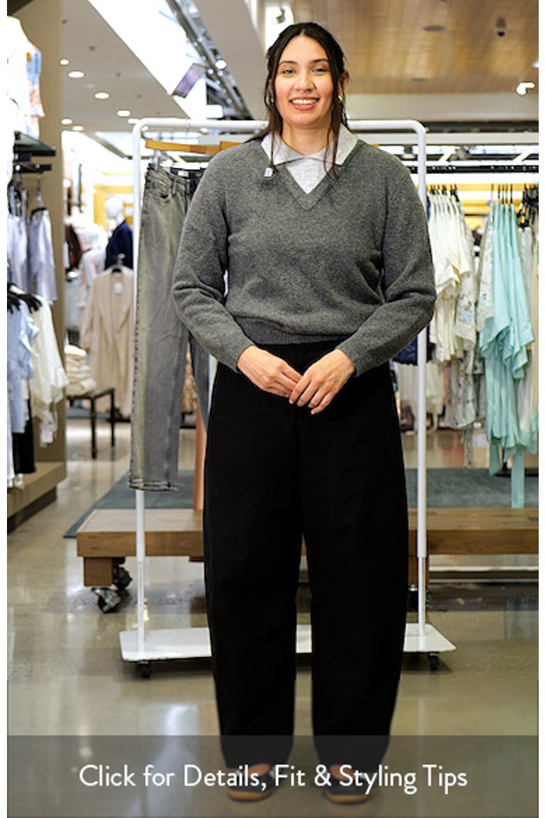 Contrast Collar Sweater video