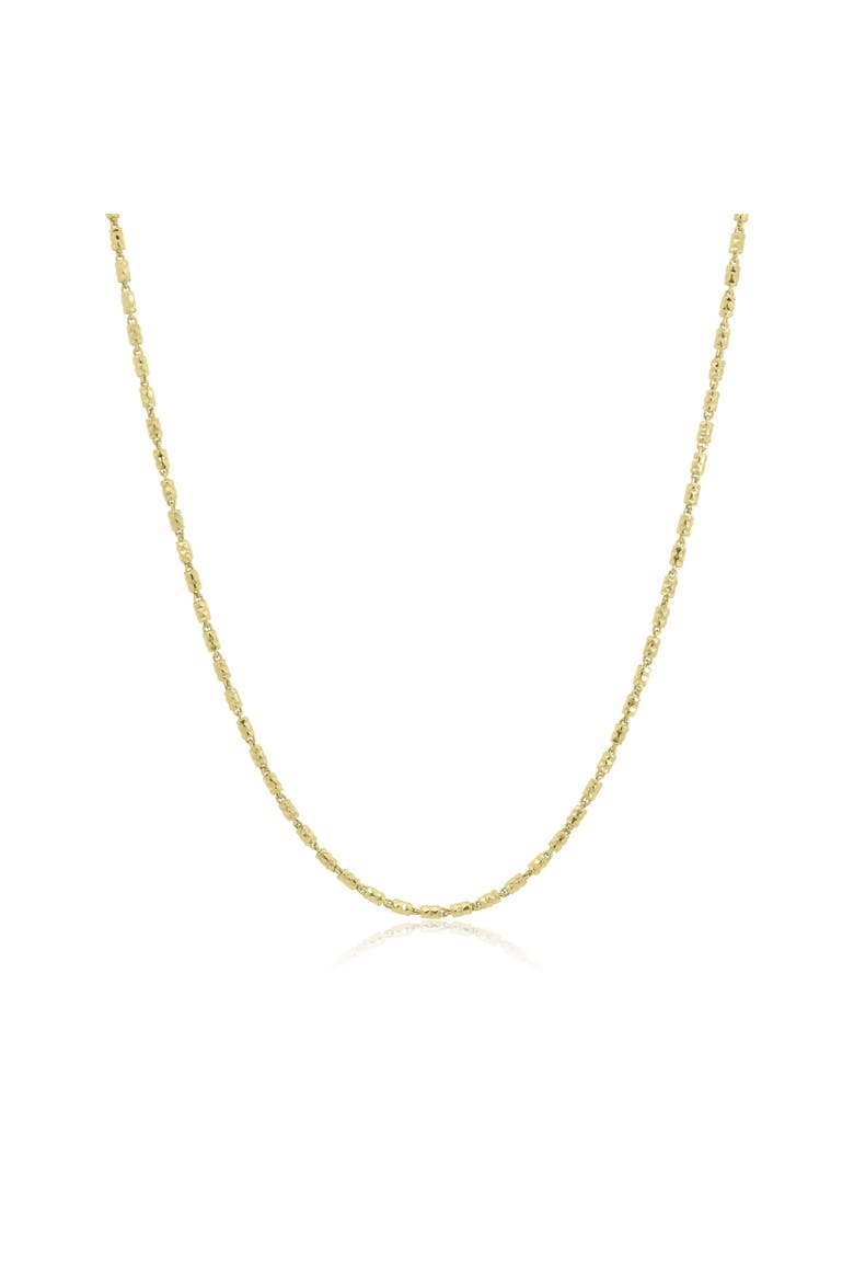 Bullet Bead Chain Necklace, Main, color, Gold-Plated Sterling Silver