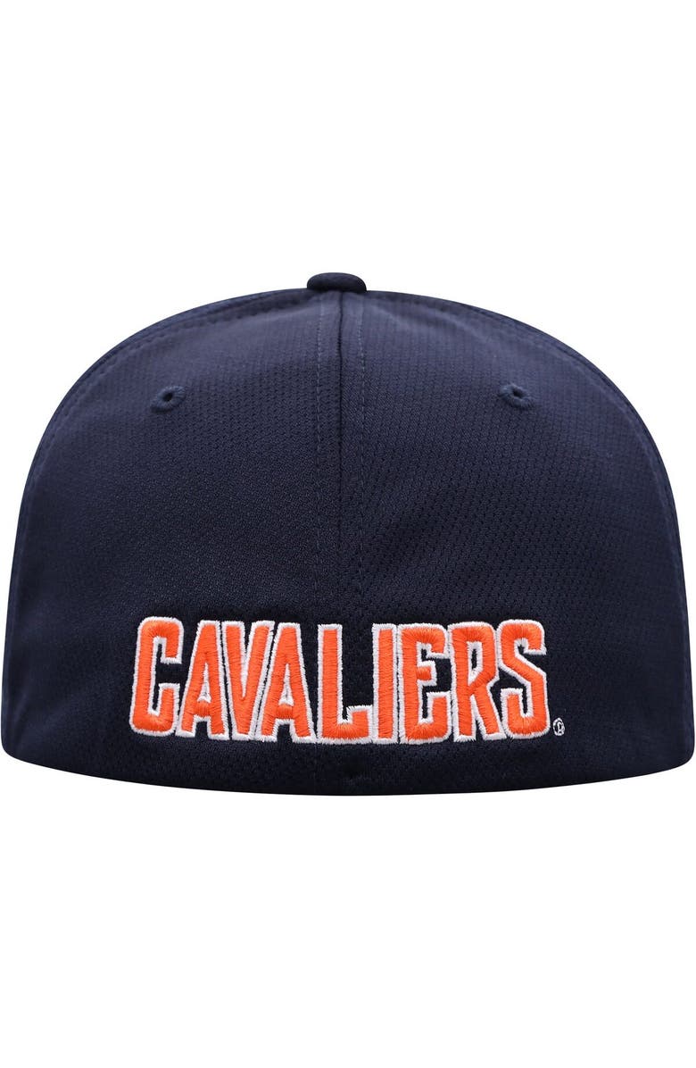 TOP OF THE WORLD Men's Top of the World Navy Virginia Cavaliers Reflex Logo Flex Hat, Alternate, color, Navy