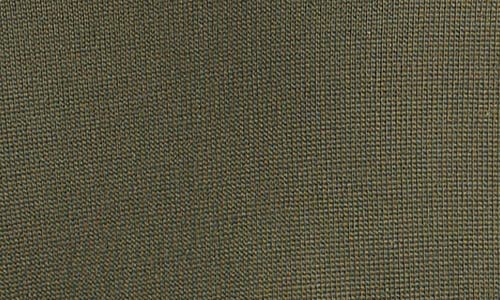 Vince Double Collar Waffle Knit Pima Cotton T-shirt In Green