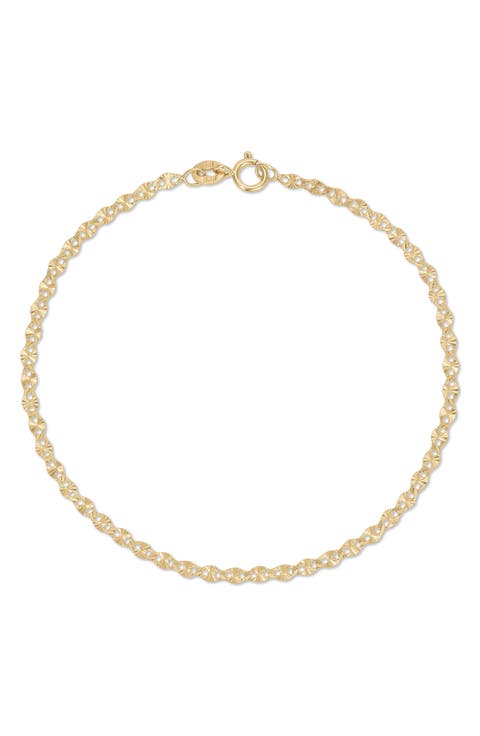 Daisy 14K Gold Chain Bracelet