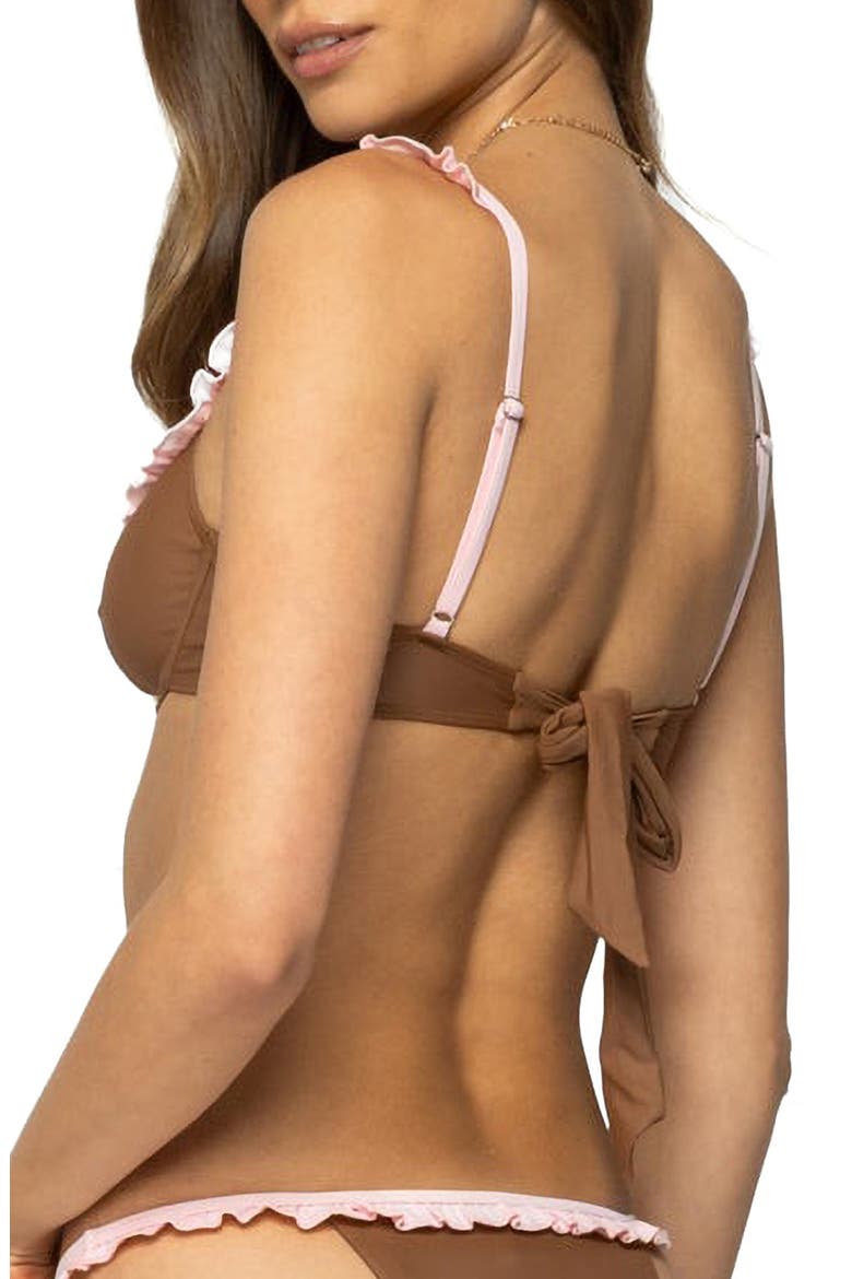 Kellie Underwire Bikini Top, Alternate, color, BROWN