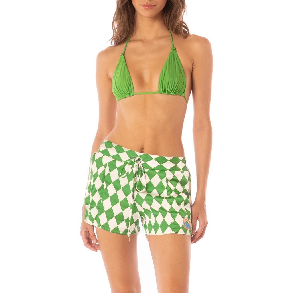 Maaji Blissful Cover-Up Shorts in Bright Green  product