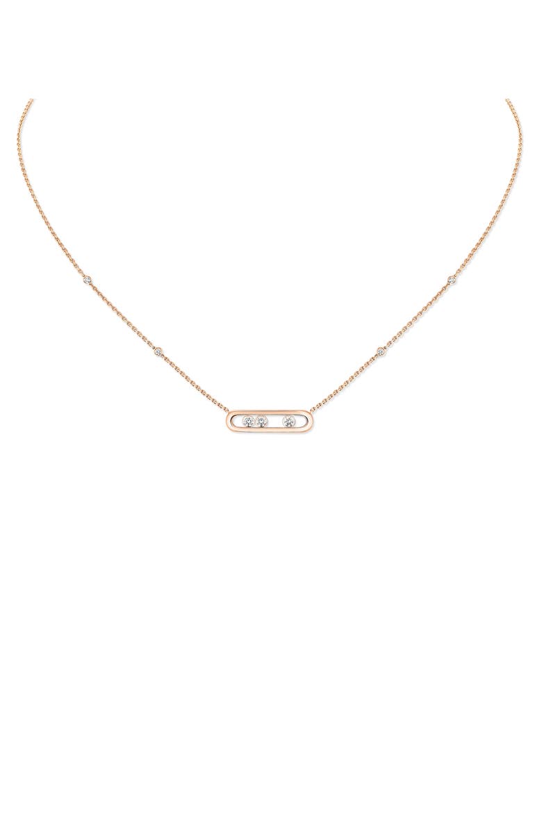 Messika Baby Move Diamond Necklace, Main, color, 