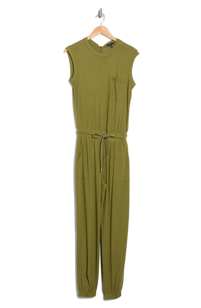 ATM Anthony Thomas Melillo Cotton Tank Jumpsuit, Alternate, color, Juniper