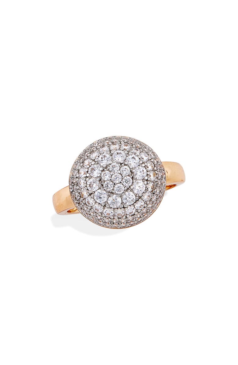 SAVVY CIE JEWELS Pavé Bold Statement Ring, Main, color, 