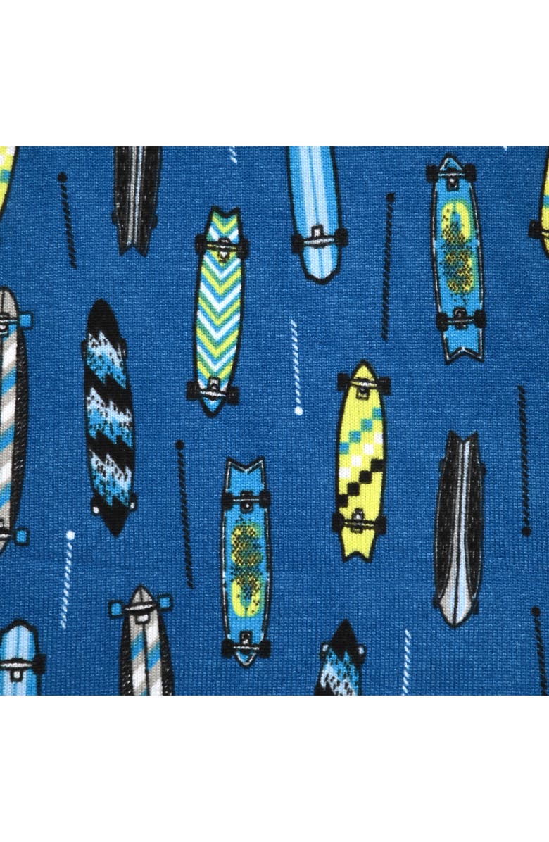 SLEEP ON IT Print Soft Fitted Two-Piece Pajama Set, Alternate, color, Blue