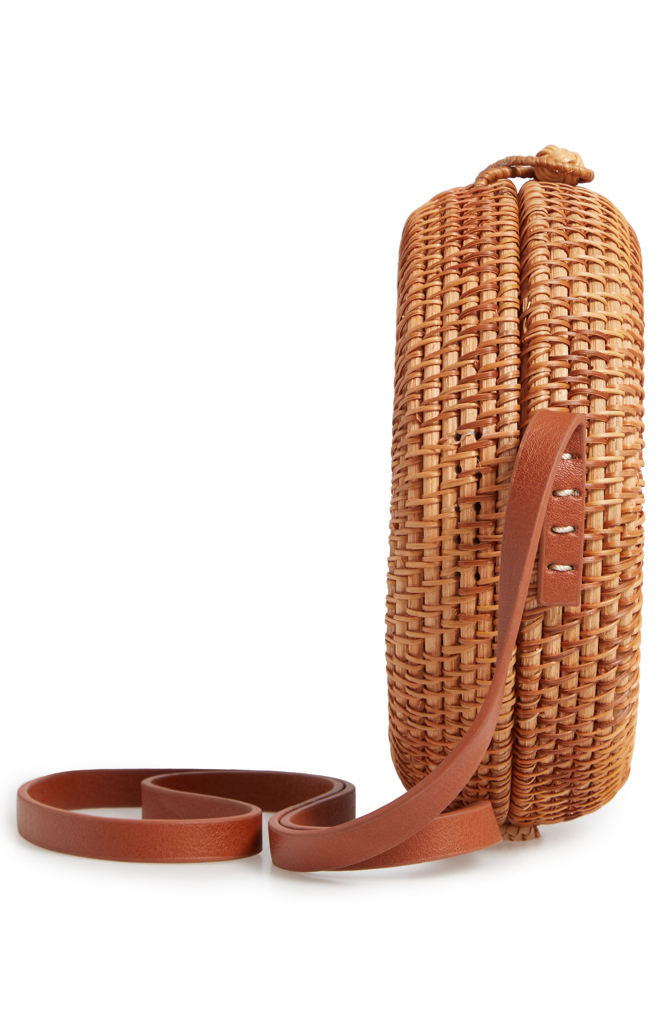 Nordstrom Straw Canteen Crossbody Bag, Alternate, color, 