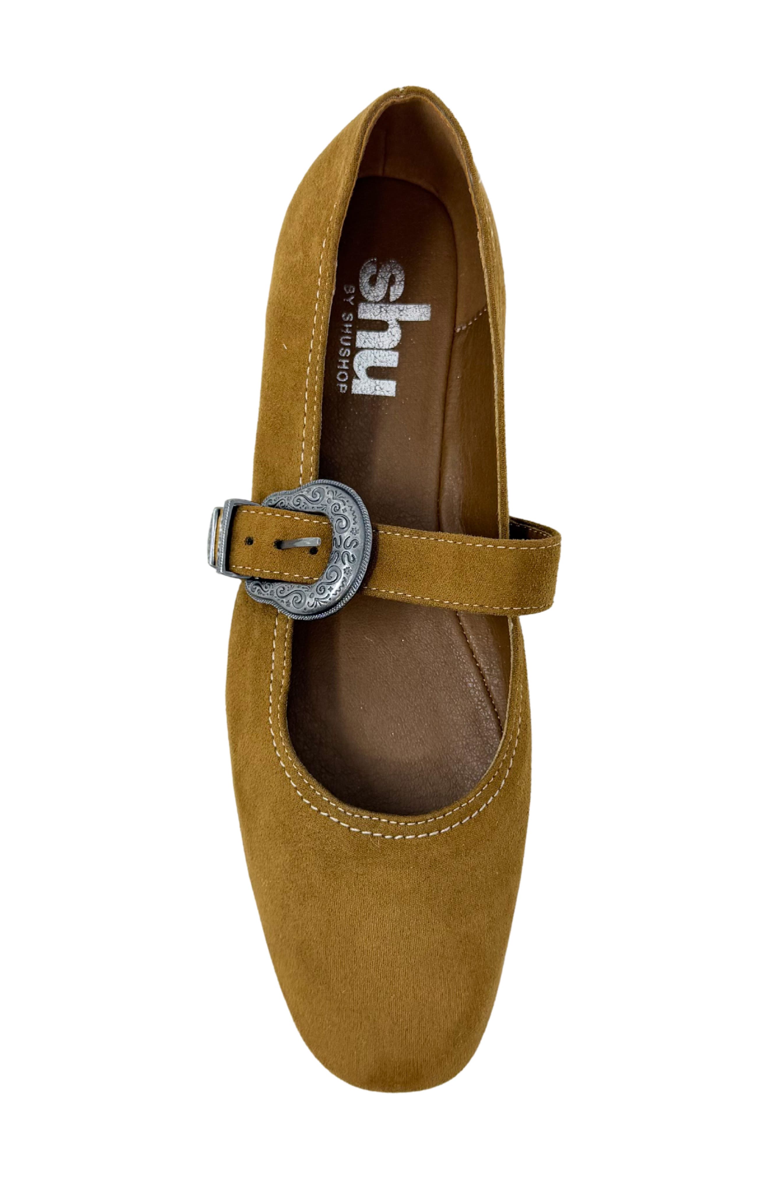 Anastasia Mary Jane Flat, Alternate, color, TAN