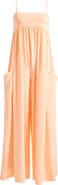 Free People FP Movement Hot Shot Strappy Stretch Cotton Jumpsuit