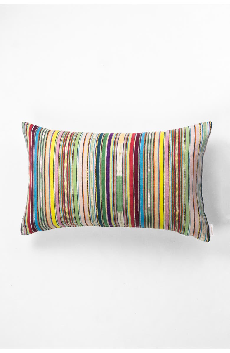 Archive New York Vintage Handwoven Luna Striped Pillow, Alternate, color, Multi Stripe