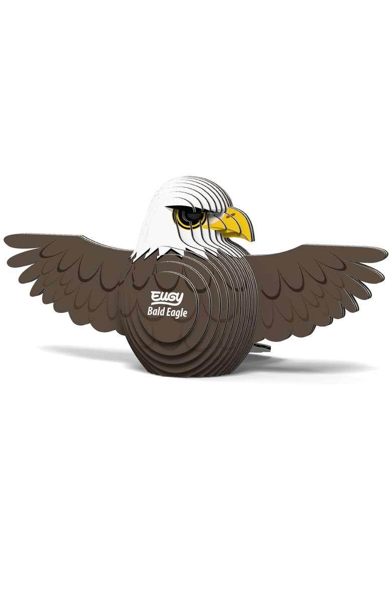 Eugy Puzzles Bald Eagle 3D Puzzle, Alternate, color, NO COLOR