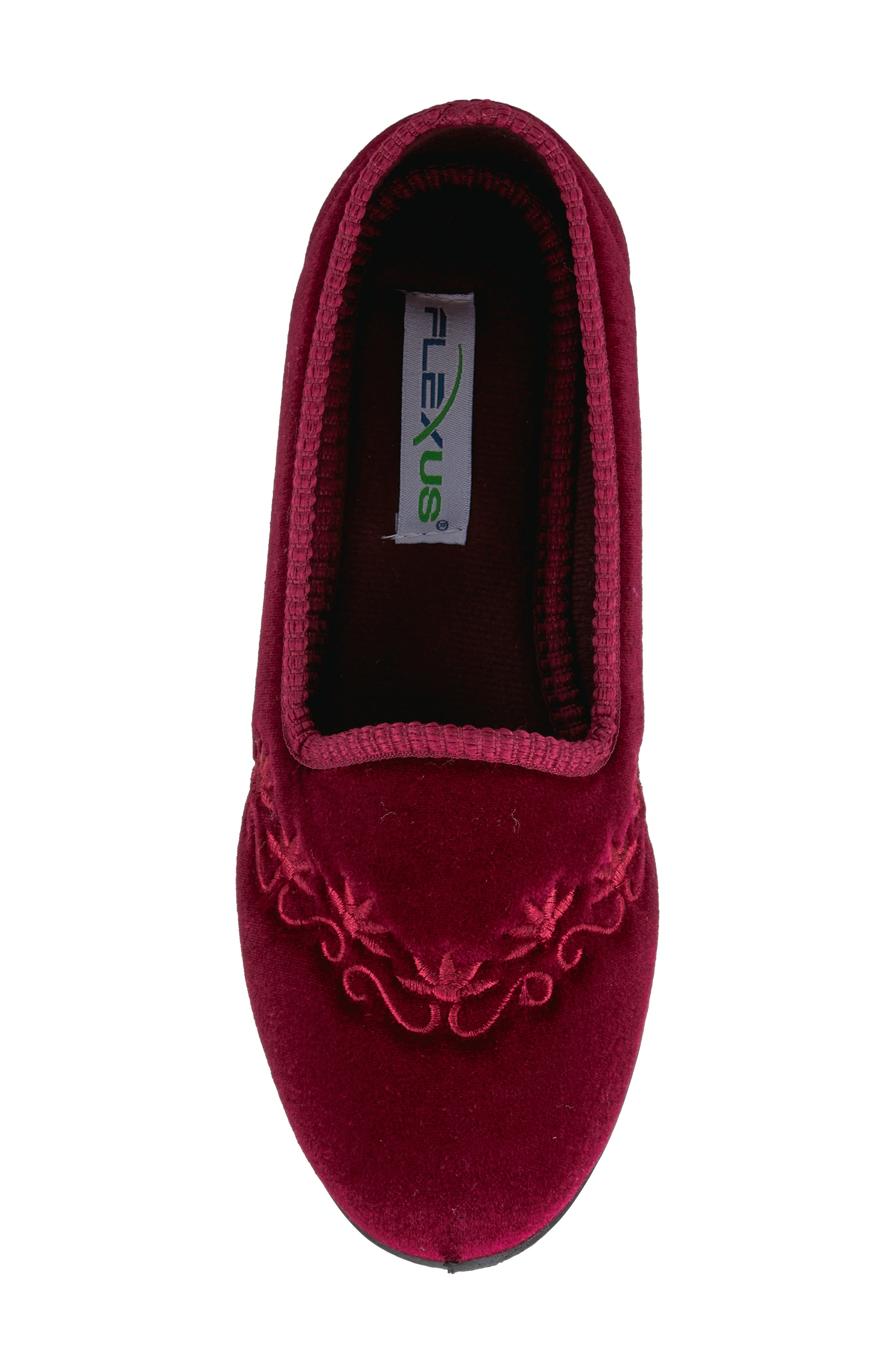 Flexus by Spring Step Jolly Velvet Slipper, Alternate, color, 