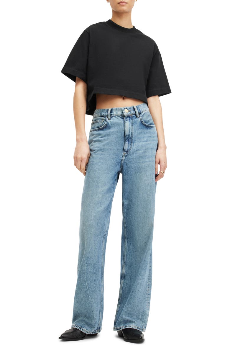 AllSaints Lottie Crop T-Shirt, Alternate, color, 