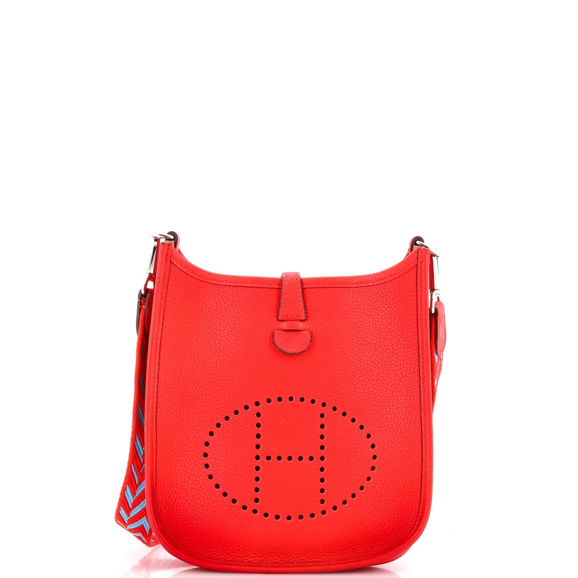 Pre-Owned Hermes Evelyne Bag Gen III Maurice TPM, Main, color, Rouge De Coeur